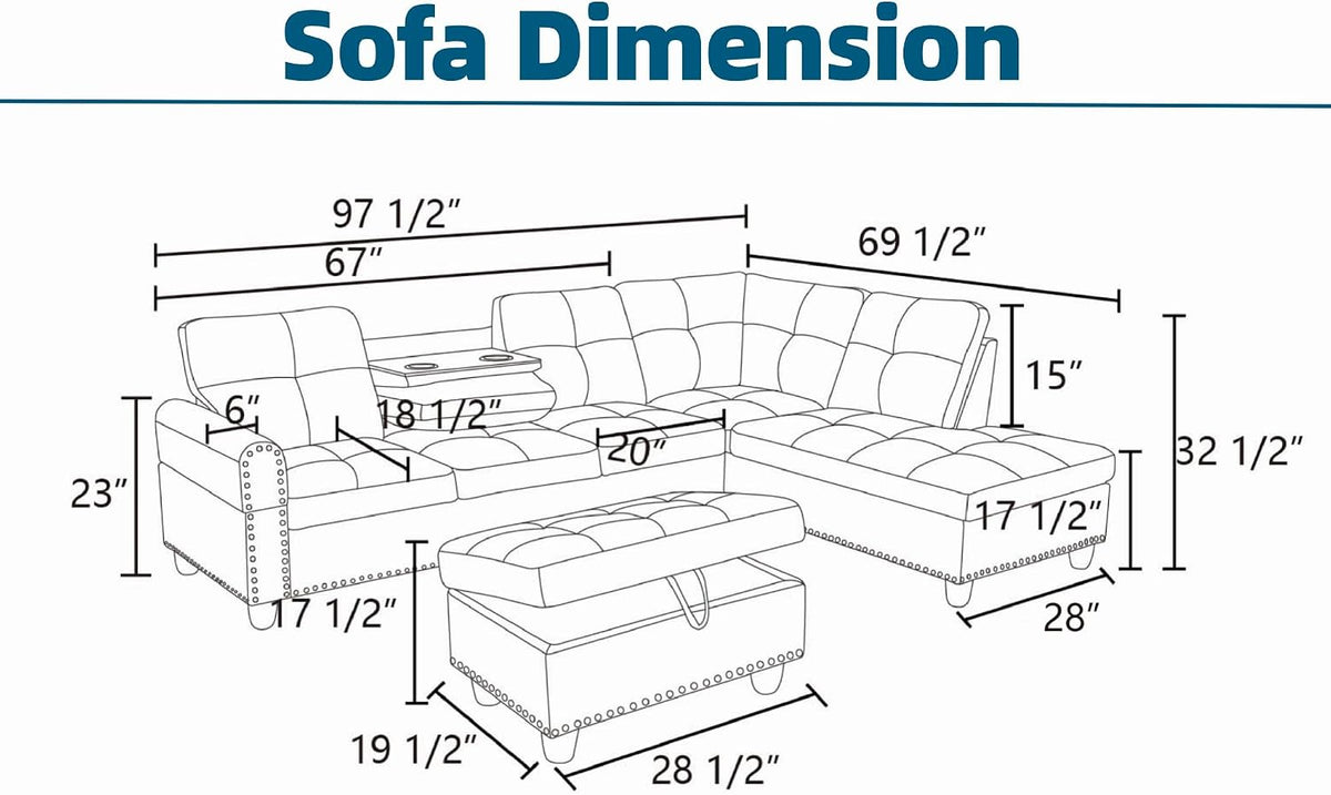 🛋️ Modern Leather L-Shaped Sectional Sofa | Cozy Living Room Couch with Chaise for Stylish Everyday Comfort ✨🏡