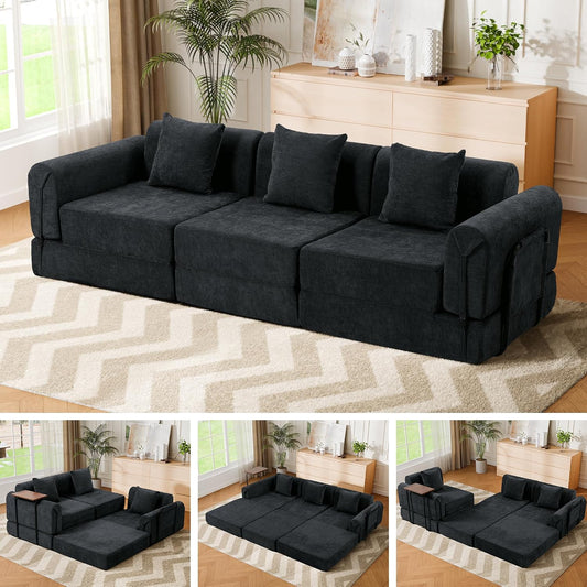 🛋️ Modern Convertible Sectional Sofa | Tool-Free Assembly, Flexible Modular Design & Cozy Living Room Comfort ✨🏡